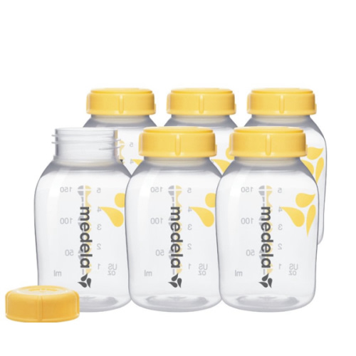 Medela Breast Milk Collection and Storage Bottles, BPA Free, 6 Pack, 5 Ounces, Compatible with Medela Breast Pumps