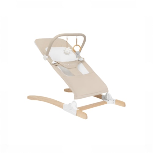 Baby Delight Heirloom Aspen Wood Bouncer, Organic Oat