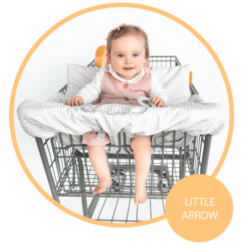 Baby Shopping Cart Cover - Little Arrows Design