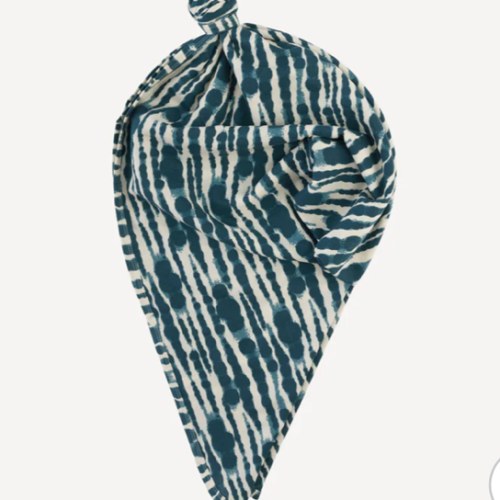 classic single layer blanket | tapestry water drops | organic cotton gauze