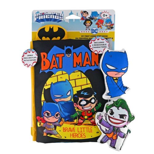 Warner Brothers Batman And Dc Super Hero Deluxe Comic Soft Book - Brave Little Heroes