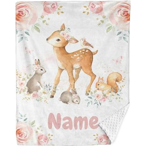 Personalized Baby Blanket Super Soft Minky Blanket, Personalized Baby Blanket with Name Custom Baby Blanket Personalized Baby Gifts,Gift for Baby