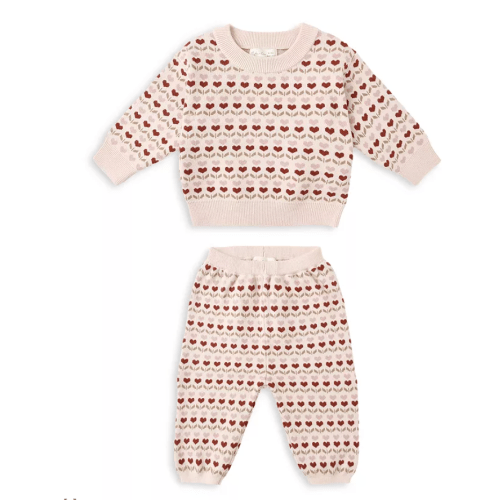 Girls' Heart Sweater & Pants Set - Baby