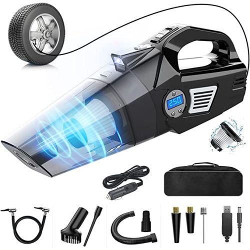 KINMAC Car Vacuum Cleaner Cordless with USB Charging Cable