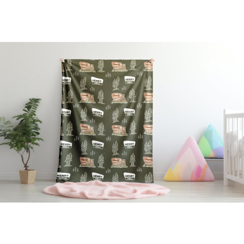 Custom Name National Park Blanket - Personalized Baby Shower Gift | Unique National Park Themed Baby Blanket or Large Throw