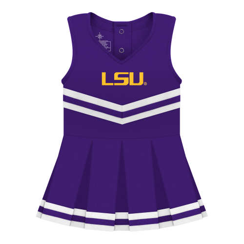 LSU Tigers Cheerleader Bodysuit Dress | College Baby