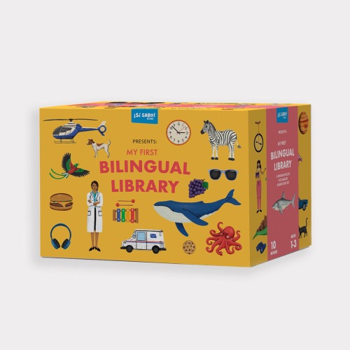 My First Bilingual Library: A Spanish-English Vocabulary Board Book Set of Colors, Numbers, Animals, ABCs, and More
