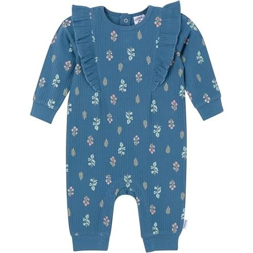 Gerber baby-girls Baby Girls' Ruffle-edge Romper