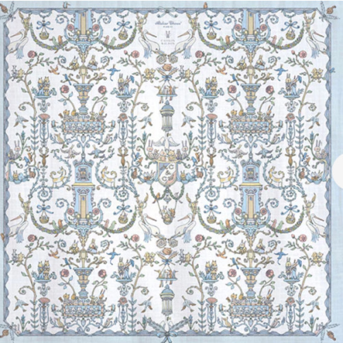 Carré Toile de Jouy Blue - Atelier Choux x Caitlin Wilson Swaddle