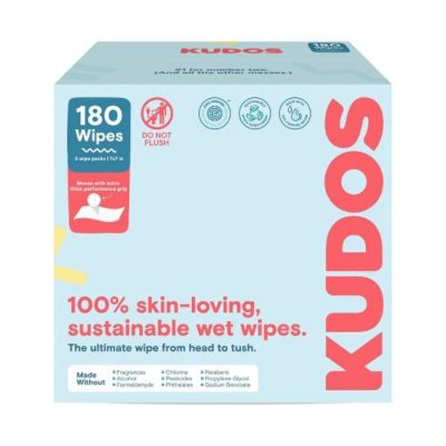 Kudos Baby Wet Wipes - 180ct/3pk
