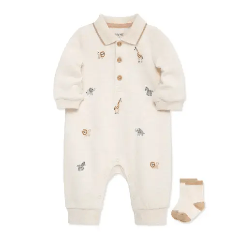 Safari Coverall & Sock Set (3M-12M)
