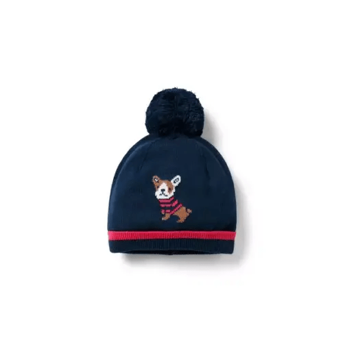 Baby French Bulldog Pom Beanie