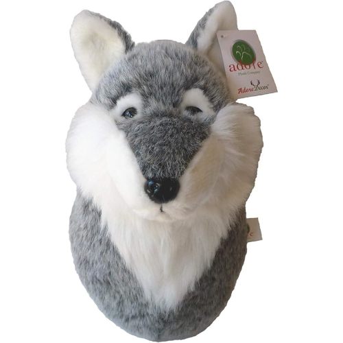 Adore 12" Lobo The Wolf Stuffed Animal Plush Walltoy Wall Mount