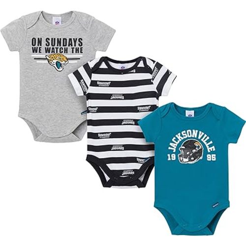 Gerber NFL baby-boys Nfl 3-pack Onesie Bodysuit