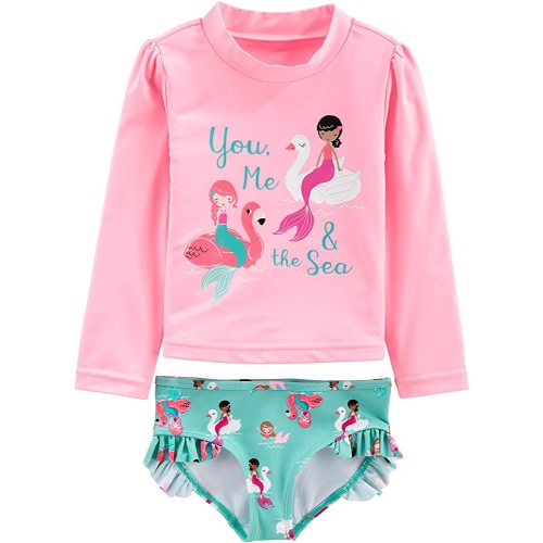 Simple Joys by Carter's Girls' 2-Piece Assorted Rashguard Sets