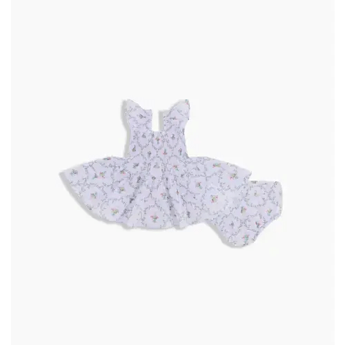 The Hill House x La Coqueta Baby Ellie Nap Dress - Lilac Trellis – Hill House Home