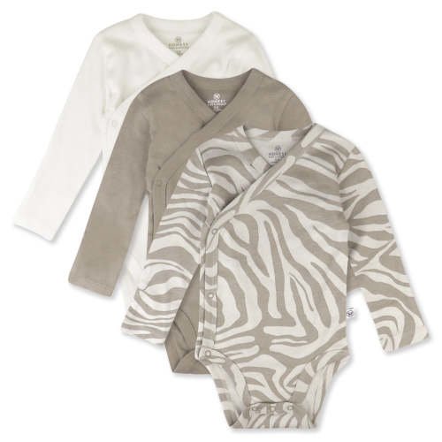 3-Pack Organic Cotton Long Sleeve Side-Snap Bodysuits | Honest Baby Clothing
