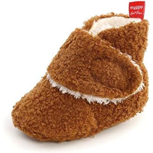 Baby Boys Girls Warm Slippers Infant Winter Soft Sole Booties Newborn First Walking Shoes Socks 0-18M