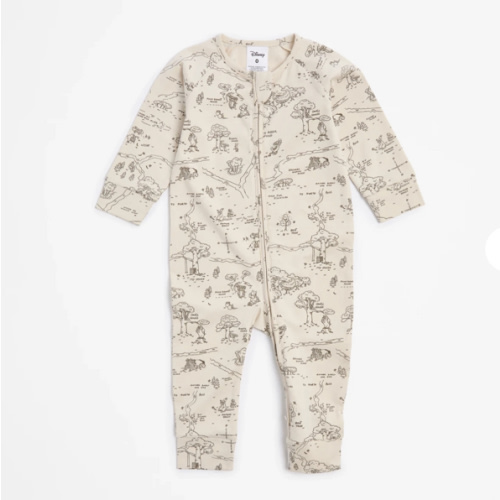 Baby Disney Winnie The Pooh Footless Zip Coverall | Target Australia