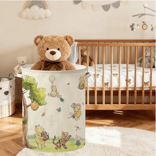 Winnie Bear Baby Laundry Basket Hamper