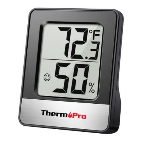 ThermoPro TP49 Mini Hygrometer Thermometer with Large Digital View Indoor Thermometer Humidity Gauge Monitor for Greenhouse Cellar