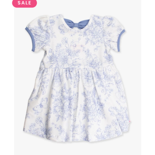 Puff Short Sleeve Bow Twirl Dress