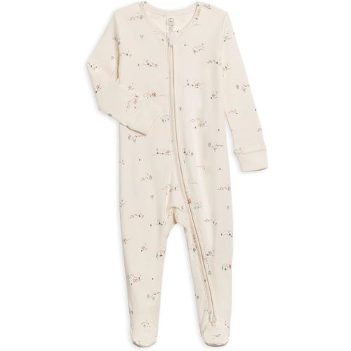 Colored Organics Baby Organic Cotton Peyton Zip Up Footed Sleeper