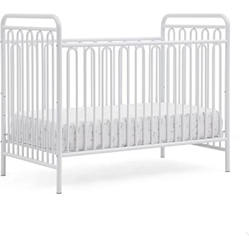 Delta Children Darcy 4-in-1 Metal Convertible Crib, White