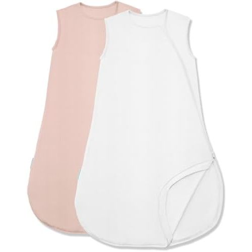 Supersoft Sleep Sack 0.5 TOG, Premium Bamboo Viscose Sleeping Bag Thin Baby Wearable Blanket 2-Way Zipper Sleep Sack