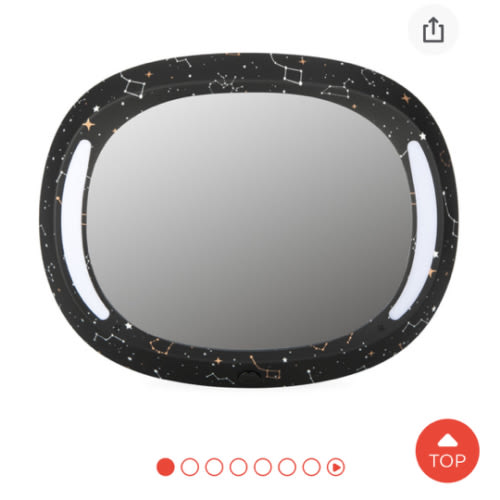 LED Light Backseat Baby Car Mirror with Remote