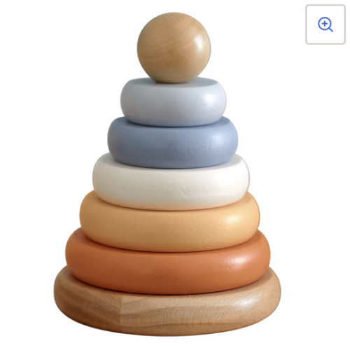 Wooden Rainbow Stacking Toy - A Colorful, Creative, and Engaging Learn – GrowGo Kids