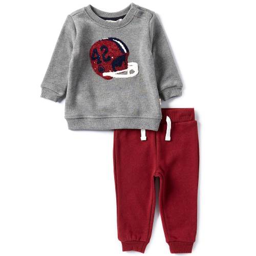 Adventurewear 360 Baby Boys 3-24 Months Long Sleeve Football Helmet Top & Pants Set