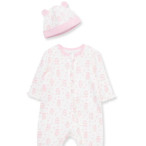 Joyful Bear 2-Way-Zip Footie & Hat