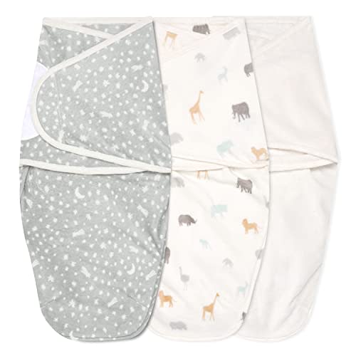 aden + anais Essentials Easy Wrap Swaddle - Easy Swaddle Newborn Swaddle Sack, Baby Swaddles, Sleep Sack Wearable Blanket