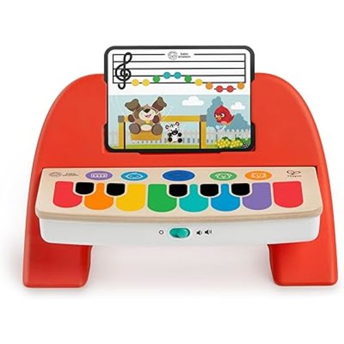 Baby Einstein Cal’s First Melodies Magic Touch Wooden Piano Musical Baby Toy, Ages 6-36 Months