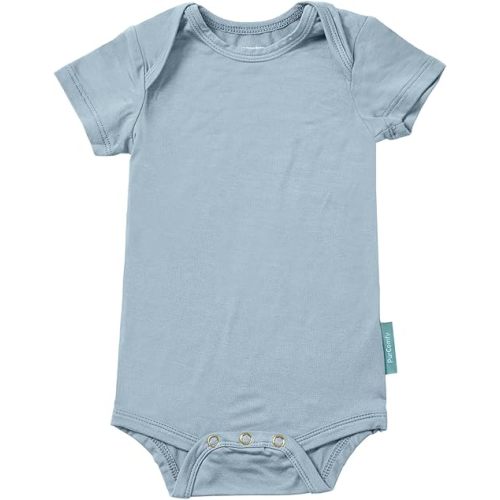 Supersoft Short Sleeve Baby Bodysuits, Premium Bamboo Rayon Bodysuit Unisex Boy Girl