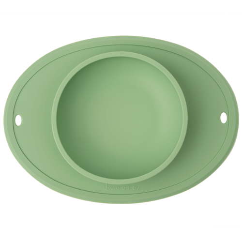 UpwardBaby Bowl with Suction Placemat - BPA Free - 100% Food-Grade Silicone - 6m+