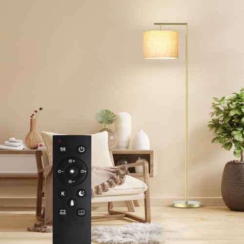 Orren Ellis Haileyville 64'' Arched Floor Lamp with Remote Control and Bulb Included & Reviews | Wayfair