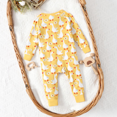 Baby Boy/Girl Bamboo Baby Pajamas, 18-24 Months - Cute Duck