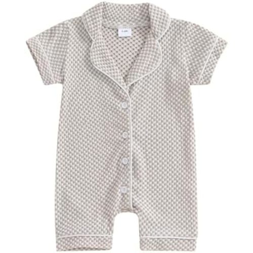 Baby Girl Clothes One Piece Romper Jumpsuit Button Down Comfy Bodysuit Romper Baby Boy Outfit Infant Clothes