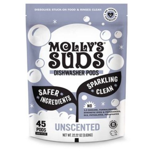 Molly's Suds Dishwasher Detergent Pods - Unscented - 45ct