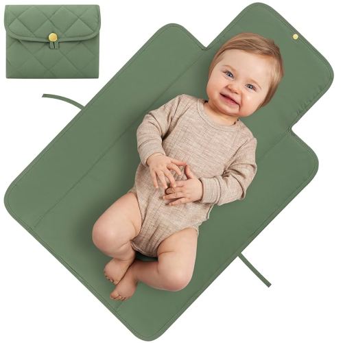 Beautiful Padded Changing Pad - Portable, Soft and Easy to Clean Diaper Changing Mat for Babies - The Perfect Lightweight & Foldable Pad for Traveling