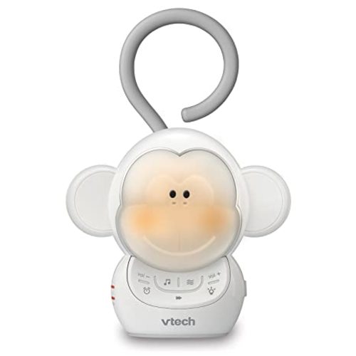 VTech Communications BC8211 Myla The Monkey Baby Sleep Soother with a White Noise Sound Machine Featuring 5 Soft Ambient Sounds, 5 Calming Melodies & Soft-Glow Night Light, 1 Count (Pack of 1)