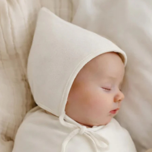 Organic cotton Pixie Bonnet Hat – Olive and Cradle