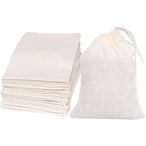 Limko Cotton Bags Muslin Bags Sachet Bag for Home Supplies (3x4 Inch 10 Pack)