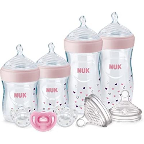 NUK Simply Natural Baby Bottles with SafeTemp Gift Set