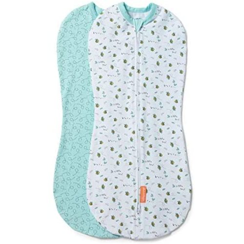 SwaddleMe Pod - Small/Medium, 2 Pack, Little Bees, 0-3 Months