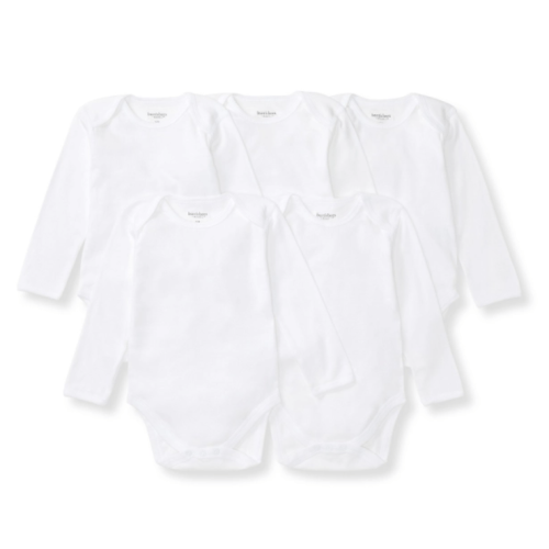 Bee Essentials Organic Long Sleeve Baby Bodysuit 5 Pack | Burt's Bees Baby®