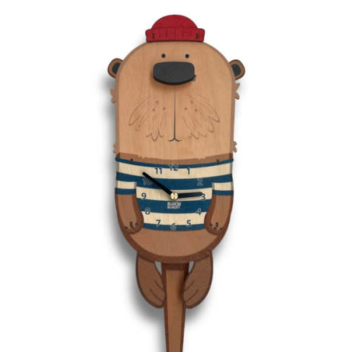Waffles the Otter Pendulum Clock