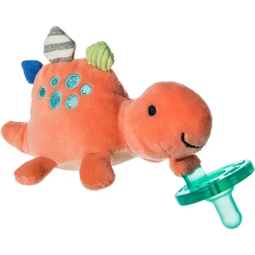 Mary Meyer WubbaNub Infant Pacifier, 6-Inches, Pebblesaurus Dinosaur